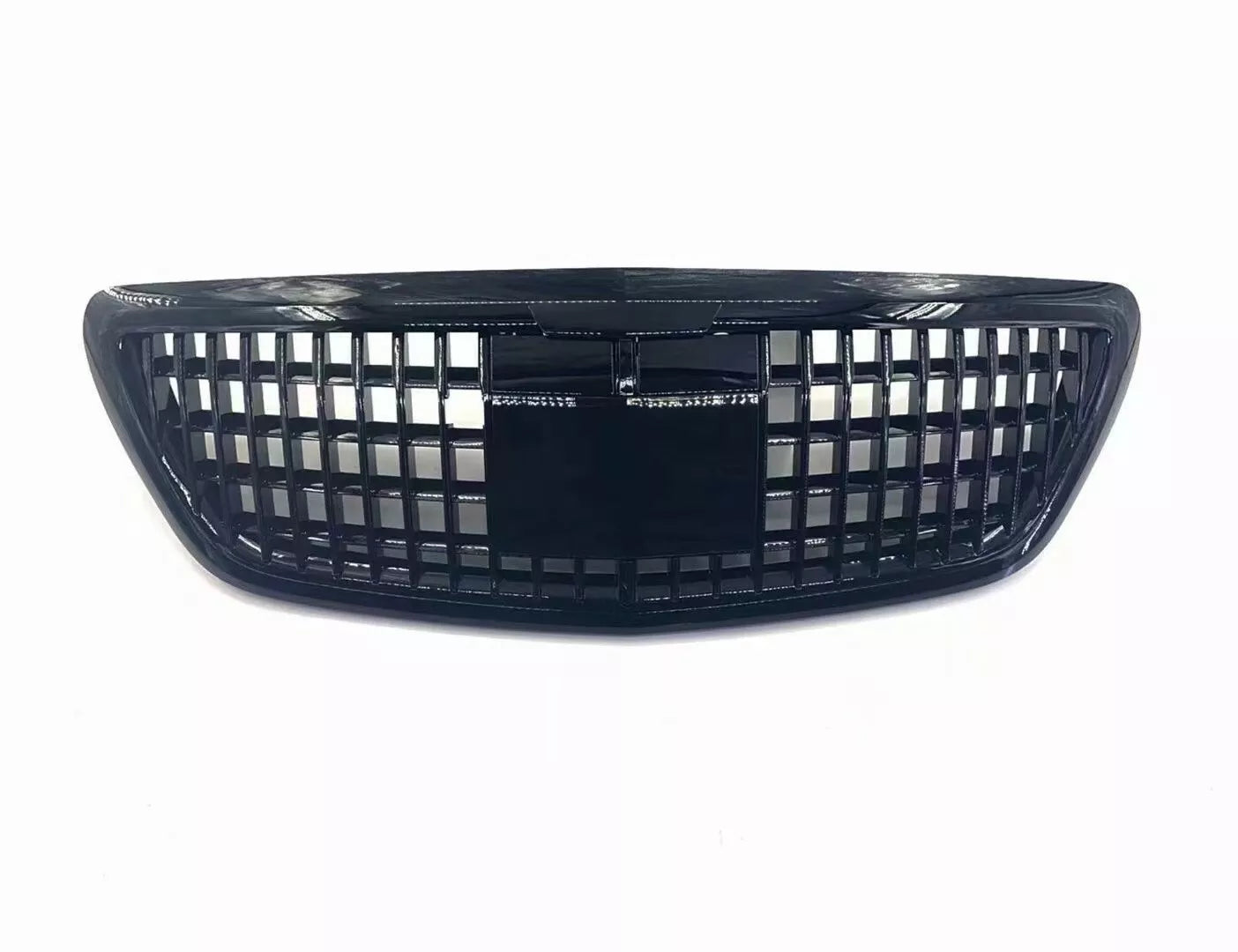 Car Front Grille Mesh For Mercedes Benz S class W222 Glossy Black image 1